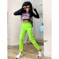 Жіночі спортивні штани яскраво-зелені 287, Колір: Салат, Розмір: s-m, фото , зображення 4