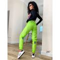 Жіночі спортивні штани яскраво-зелені 287, Колір: Салат, Розмір: s-m, фото , зображення 2