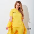 Женская футболка желтая 1264, Цвет: Желтый , Размер: 60-62 UKR, фото 