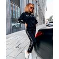 Жіночий спортивний костюм чорний VLTN 1379, Колір: Чорний, Розмір: s-m, фото 