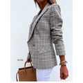 Жіночий піджак в клітку 30188, Розмір: s-m, фото 