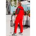 Женский красный прогулочный костюм спортивный штаны кофта 1020, Цвет: Красный, Размер: 48-50 UKR, фото , изображение 2