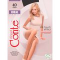 Conte Ideal 40 Den женские классические колготки с поддерживающими шортиками Grafit темно-серый, Цвет: Темно-серый, Размер: 3, фото 