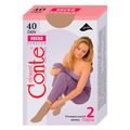 Conte Tension 40 Den женские капроновые носки средней плотности Natural светло-телесный, Цвет: Бежевый, Размер носков: 35-39, фото 