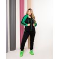 Жіночий теплий спортивний костюм великого розміру зелений 1043, Колір: Зелений, Розмір: 48-50, фото 