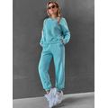 Женский спортивный костюм модный голубой 245, Цвет: Голубой, Размер: S-M (42-44 UKR), фото 