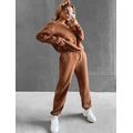 Женский спортивный костюм модный кофе 245, Цвет: Кофейный , Размер: S-M (42-44 UKR), фото , изображение 3