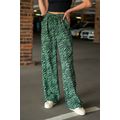 Жіночі штани прямі вільні колір зелений 573-5273, Колір: Зелений, Розмір: s-m, фото 