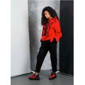 Женский спортивный костюм модный красный 403, Цвет: Красный, Размер: 58-60 UKR, фото 
