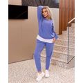 Жіночий спортивний костюм для повних синій 361, Колір: Синій, Розмір: 46-48, фото 