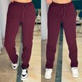 Женские спортивные штаны бордовые 681-5381, Цвет: Бордовый, Размер: S-M (42-44 UKR), фото 