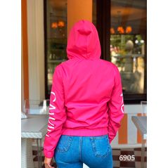 Стильная осенняя ветровка женская малиновая на подкладке “Calvin klein”  6905, Цвет: Малиновый, Размер: S (42 UKR), фото , изображение 2