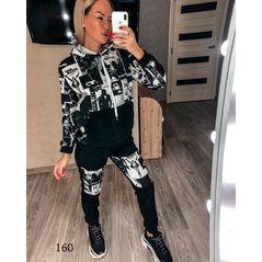 Жіночий спортивний костюм чорний з Майклом Джексоном 160, фото 