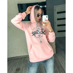 Жіноча худі колір пудра 157, Колір: Пудра, Розмір: 42-46, фото 