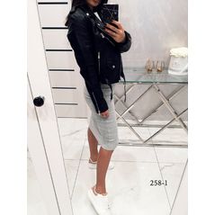 Спідниця олівець сіра 258-1, Колір: Сірий, Розмір: s-m, фото , зображення 2