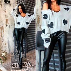 Лосіни жіночі теплі чорні 211, Колір: Чорний, Розмір: S, фото 