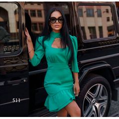 Платье женское зелена 511, Колір: Зелений, Розмір: s-m, фото 