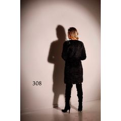 Женский черный кардиган 308, фото , изображение 3