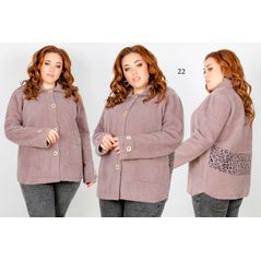 Тонке пальто-піджак жіночий з альпака колір бежевий 22, Колір: Бежевий, Розмір: 50-56, фото 