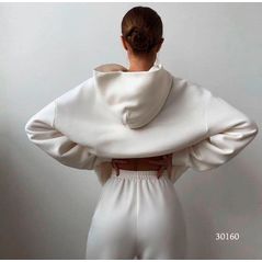 Женский спортивный костюм тонкий белый 30160, Цвет: Белый, Размер: 42-46 UKR (One size), фото 