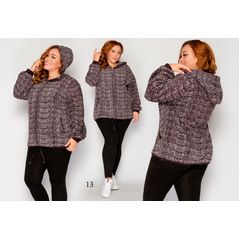 Женское короткое пальто с капюшоном цвет шоколад 13, Цвет: Шоколад, Размер: 56-60 UKR (One size), фото 