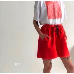Жіночі шорти короткі вільного крою колір червоний 402, Колір: Червоний, Розмір: 42-46, фото 