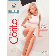 Conte Ideal 20 Den классические колготки с поддерживающими шортиками Grafit темно-серый, Цвет: Темно-серый, Размер: 2, фото 