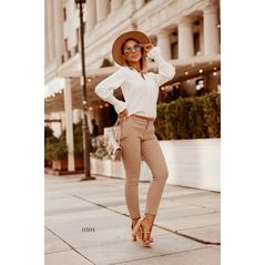 Блузка белая строгая 0304, Цвет: Белый, Размер: S-M (42-44 UKR), фото 