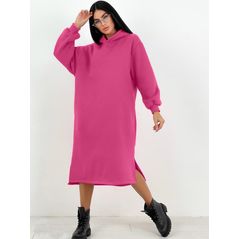 Плаття-туніка міді в спортивному стилі колір малина 3179, Колір: Малиновий, Розмір: 42-46, фото 
