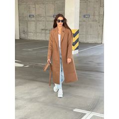 Кашемировое пальто женское мокко 0257, Цвет: Мокко, Размер: S-M (42-44 UKR), фото , изображение 3