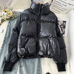 Женская куртка короткая черная 1593, Цвет: Черный, Размер: S-M (42-44 UKR), фото 