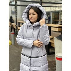 Женское пальто трансформер три длины в одной цвет серый 30132, Цвет: Серый, Размер: S (42 UKR), фото , изображение 2