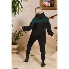 Жіночий спортивний костюм великого розміру пляшка 1055, Колір: Пляшка, Розмір: 48-50, фото , зображення 3