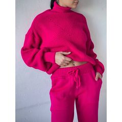 Жіночий трикотажний спортивний костюм прогулянковий колір малина 0336, Колір: Малиновий, Розмір: 42-46, фото , зображення 2