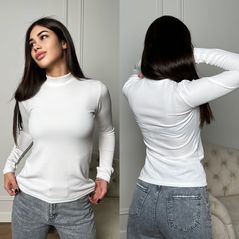 Жіночий гольф білий 413, Колір: Білий, Розмір: s-m, фото 