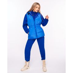 Жіночий спортивний костюм трійка колір малина 1613, Колір: Синій, Розмір: s-m, фото 