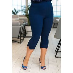 Женские капри большого размера цвет темно-синий 468, Цвет: Темно-синий, Размер: 48-50 UKR, фото 