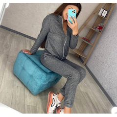 Жіночий костюм спортивний сірий 0370, Колір: Сірий, Розмір: s-m, фото 