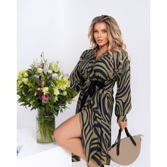 Сукня великого розміру тонка з довгим рукавом 1084, Розмір: s-m, фото 