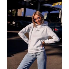 Толстовка женская на флисе с капюшоном цвет белый «Beautiful», Цвет: Мокко, Размер: 42-46 UKR (One size), фото , изображение 2