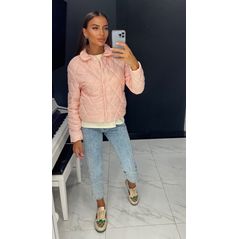 Женская короткая куртка пудра 850/1850, Цвет: Пудра, Размер: S-M (42-44 UKR), фото 