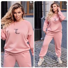 Чоловічий спортивний костюм кофта та штани пудра 402, Колір: Пудра, Розмір: 50-52, фото 