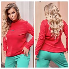 Женский базовый гольф красный 411, Цвет: Красный, Размер: 50-52 UKR, фото 