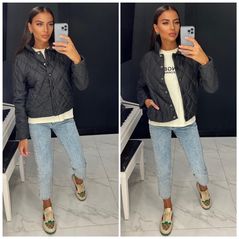 Женская короткая куртка черная 850/1850, Цвет: Черный, Размер: S-M (42-44 UKR), фото 