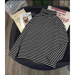 Женский гольф черно-белый модный 410, Цвет: Черно-белый, Размер: 50-52 UKR, фото , изображение 2