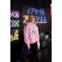 Толстовка женская на флисе с капюшоном цвет розовый «Бакс Бани», Цвет: Розовый, Размер: 42-46 UKR (One size), фото , изображение 2