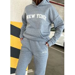 Женский спортивный костюм серый стильный 455, Цвет: Серый, Размер: S-M (42-44 UKR), фото 