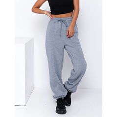 Женские теплые штаны спортивные серые 596, Цвет: Серый, Размер: S-M (42-44 UKR), фото 