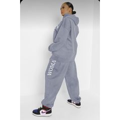 Женский спортивный костюм в свободном стиле серый 2682, Цвет: Серый, Размер: 48-52 UKR (One size), фото , изображение 2