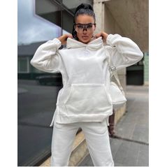 Жіночий спортивний костюм білий 2662, Колір: Білий, Розмір: s-m, фото 